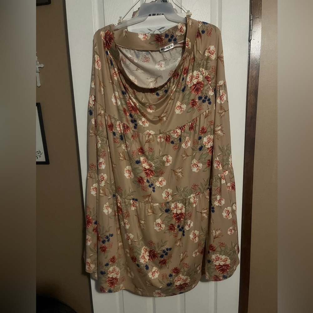 New DOUBLJU tiered maxi skirt 3x